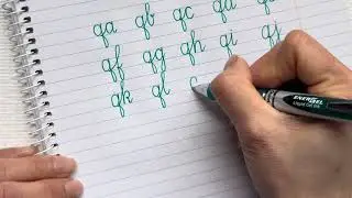 How to connect cursive q | How to connect letters in cursive | Cursive Writing 