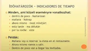 A spanyol jövő idő
