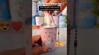Unicorn Wet Can Make Up Remover Wipes | #shorts