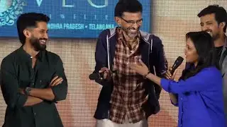 Suma Fun With Naga Chaitanya & Sekhar Kammula @ Premante Pre Release Event
