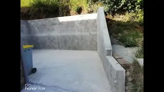Terrasse et mur en Stepoc
