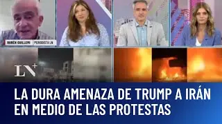 La dura amenaza de Donald Trump a Irán en medio de las protestas