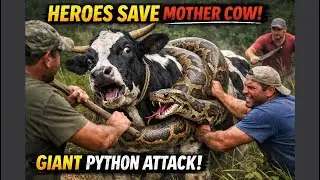 Heroes Risk Everything to Save a Hyperactive Mother Cow from a Giant Python