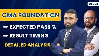 CMA Foundation Dec 25 Expected Result | CMA Foundation Dec 25 Expected Pass % | ICMAI Result