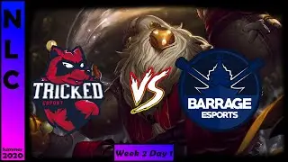 Tricked Esport vs Barrage Esports Highlights | NLC Summer 2020 | Week 2 Day 1