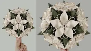 Origami Flower Ball｜Origami Flower Kusudama Tutorial - Paper Craft