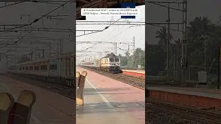 ❤️&zwj;🔥Thunderbolt WAP 7 strikes at 130 KMPH with 12338 Bolpur - Howrah Shantiniketan Express🔥