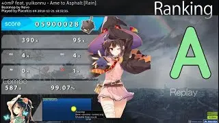 Placek21 | 40mP feat. yuikonnu - Ame to Asphalt [Rain] 99,07% 1xMiss 250pp (266 if FC) | Replay!