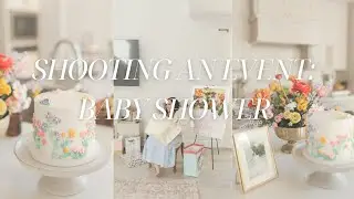 shooting an event: wildflower themed baby shower 💐🍼 (canon R6 and canon eos1-v)