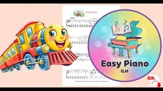 Little Train 🚂 Easy Piano Boogie-Woogie | FREE Sheet Music for Beginners #EasyPiano #PianoTeacher