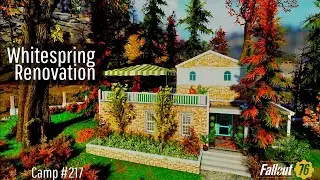 Fallout 76 Camp Build | Whitespring Renovation | Clean // Modern // Whitespring // Restoration