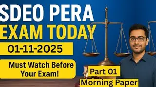 Sdeo Pera solved paper today || morning batch paper || November 1,2025