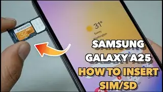 Samsung Galaxy A25 5G Как вставить SIM/SD-карты + Две SIM-карты