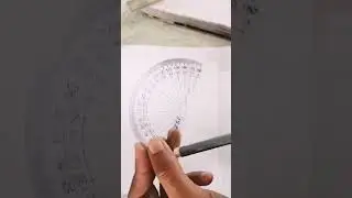 Easy method to draw angles of 180&deg;, 240&deg; and 300&deg;| best use of protractor.