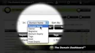 Domain Dashboard - Help Guide - Searching and Sorting Domain Information