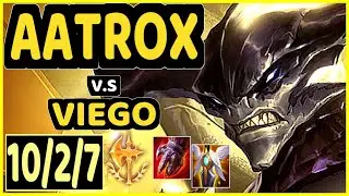 AATROX vs VIEGO - 10/2/7 KDA TOP GAMEPLAY - EUW Ranked DIAMOND