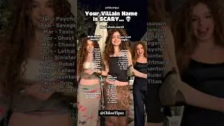 Your Villain Name is SCARY...💀 #kpop #facts #tips #tiktok #dance #girls #challenge #shorts #villain