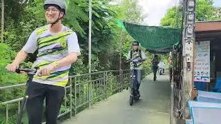 Monowheel Segway Ninebot TAT trip at Bangkrachao Sat 6 July 2024  Low Carbon eco travel