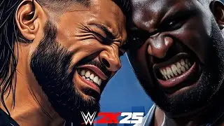 Полный матч Романа Рейнса против Омоса | Геймплей WWE 2K25
