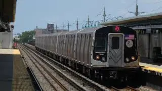 IND Rockaway Line: R46 & R160A-2 (A) Train @ Beach 44th Street