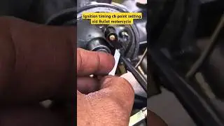 point gap setting old bullet Motercycle #ignitionswitch #points #timing #oldbullet #motorcycle
