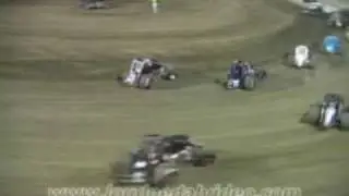 Clark Templeman III VRA Sprint Car Flip
