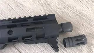 OldGuyDIY AR Pistol No Louder Or Quieter When Thread Protector Replaced Muzzle Brake Decibel X App