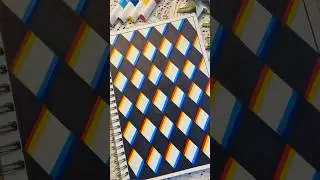 #Visual art work idea #optical illusion #drawing #colouring #glitch effects #art #satisfying #shorts