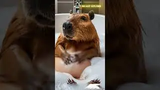 Capybara Spa Day: Bubble Bath Bliss! 🛁✨