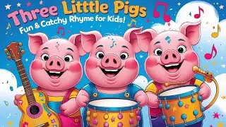 Three Little Pigs - Fun & Catchy Rhyme for Kids! 🐷✨