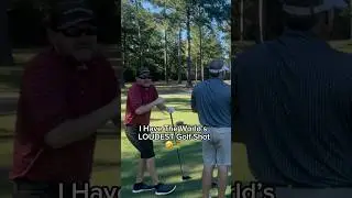 The difference in their reactions to the loudest golf shot ever prank 🤣 #golf #prank #reaction