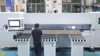 Double pusher beam back loading computer board saw