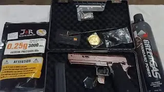 Double Bell 5.1 Hi Capa Taran Tactical Sand Viper Platinum (John Wick 4) || Unboxing and Review