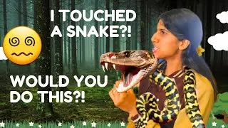 I touched a snake?!Would you do this?*my sister couldn't believe it*😭😵&zwj;💫🤢#snake #zoo #birds