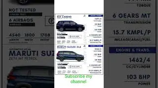 Comparison between kia carens and maruti XL6 #marutisuzuki