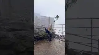 This beautiful Reverse waterfall Located between Mumbai and Pune || Naneghat || #ytshorts #trekking