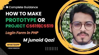 How to Make Login Page/Form in PHP of CS619|CS519 Complete Signin Page by M junaid  Qazi
