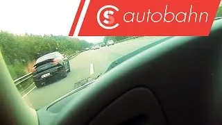 Saab 9-3 2.0T Hirsch chasing Porsche Panamera GTS up till 245km/h