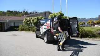 Internal ladder holder