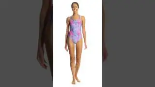 Speedo Missy Franklin Endurance Lite Splash Magic Double Cross Back One Piece... | SwimOutlet.com