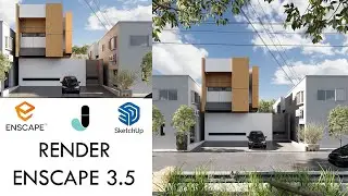 TUTORIAL !! RENDER REALISTIC EXTERIOR #9 || ENSCAPE 3.5 ||