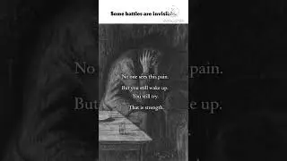 You fight them every nightand still wake up.That&rsquo;s real strength.#BROKENWOLF