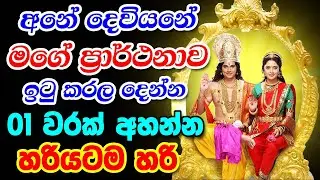 God Vishnu And Laxmi Mata || ඔබේ ඕනෑම ප්‍රාර්ථනාවක් ඉටු කර ගන්න || Sri Vishnu Deviyo Ha lakshmi Mata