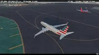 {X PLANE 11) LEVELUP 737-800NG  !!! Full Flight from KMIA - KSFO Flying Fun!