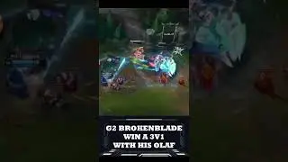 G2 BROKENBLADE WIN A 3V1 WITH HIS OLAF #leagueoflegends #lol #lec #g2 #caps #g2caps #brokenblade