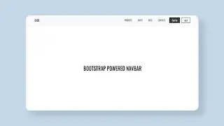 Create A navbar using Bootstrap | Bootstrap 5 Navbar Tutorial