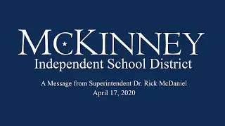 A Community Message from Dr. Rick McDaniel