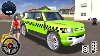 Taxi Simulator 2025 - Drive Realistic Cars Land Rover Defender City Taxi Ride - Android GamePlay