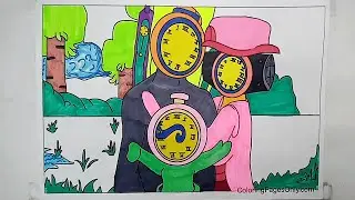 Titan Clock Man 94 Skibidi Toilet Coloring Pages