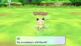 Shiny meowth let&rsquo;s go eevee